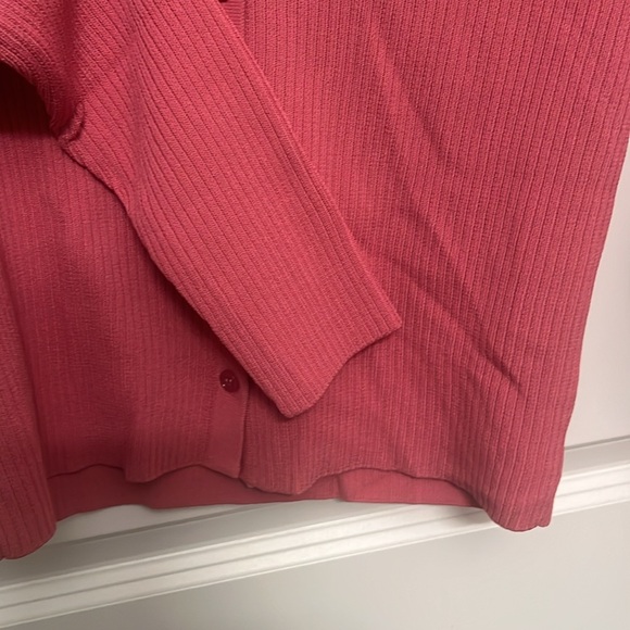 BB DAKOTA Madden fitted tank cardigan sweater set deep lipstick pink size small - Picture 11 of 14